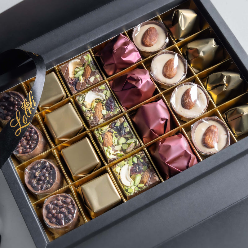 The Signature Noir Chocolate Gift Box | Luxury Assorted Chocolates ...