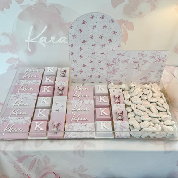 The Blush Blossom Personalized Celebration Tray