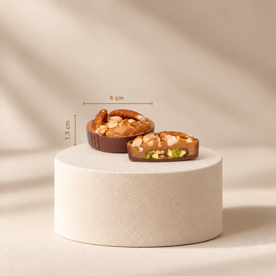 Chocolate Caramel Croquant Almond and Pecan