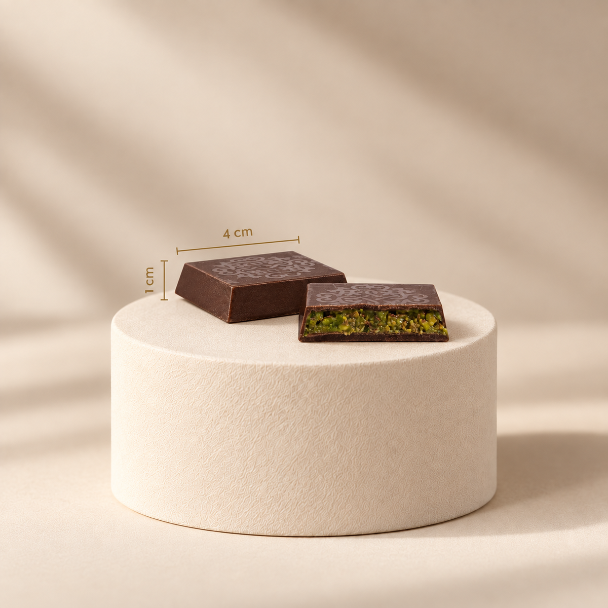 Chocolate Montana Knefe with pistachio