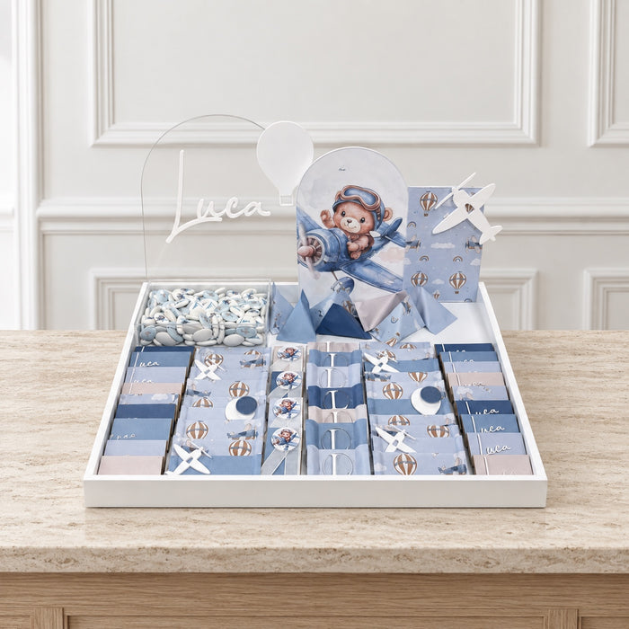 The Blue Skies Personalized Celebration Tray