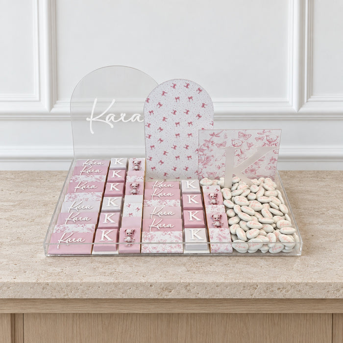 The Blush Blossom Personalized Celebration Tray