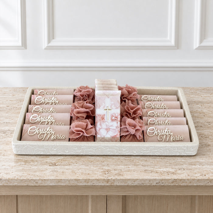 The Dusty Rose Personalized Celebration Tray