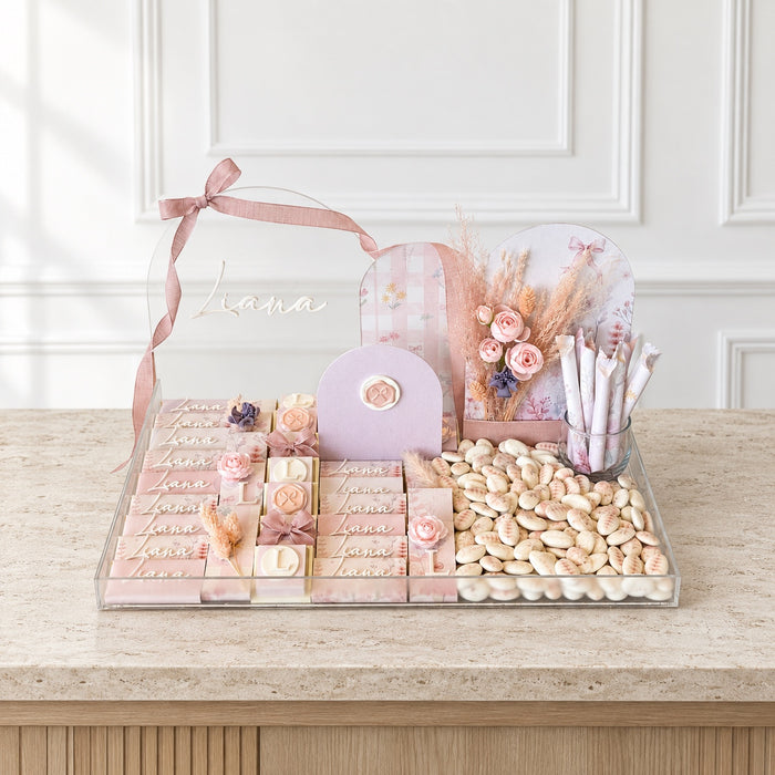 The Wildflower Personalized Celebration Tray