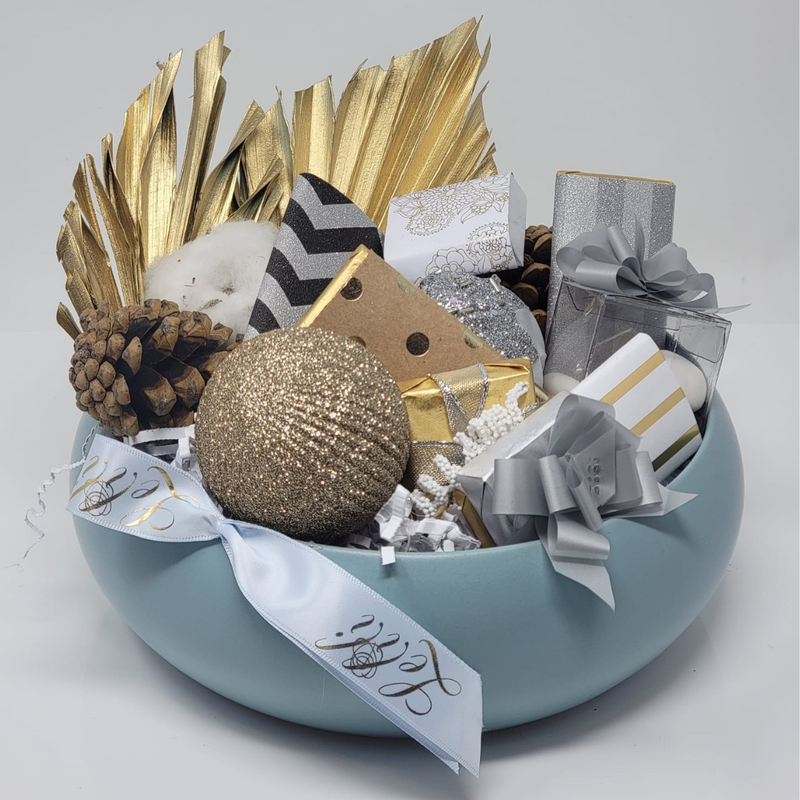 Light Blue Holiday Mini Panier