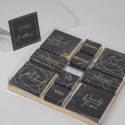 Black Birthday Chocolates