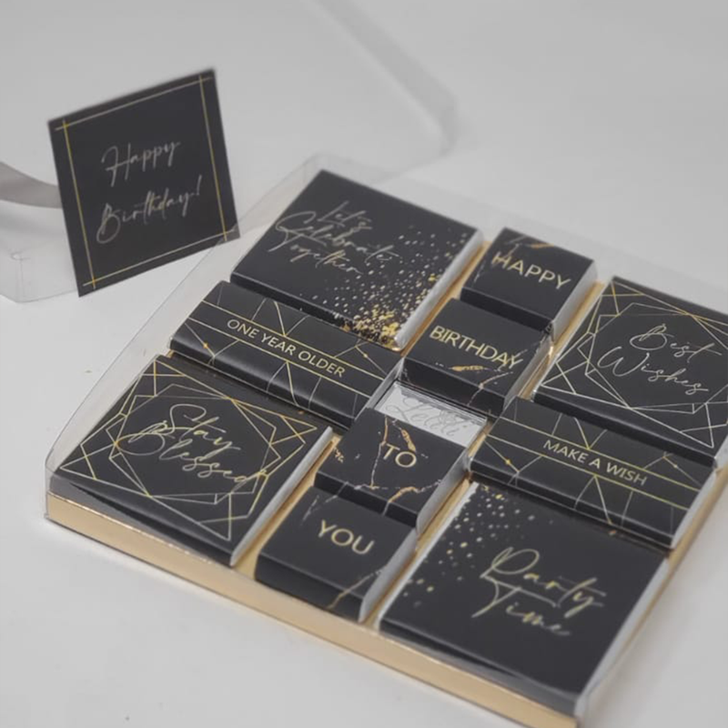 Black Birthday Chocolates