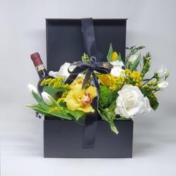 Black Flower Basket
