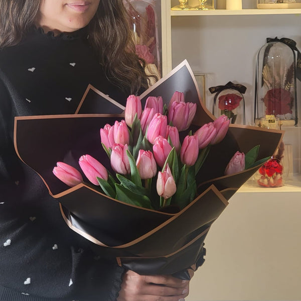 Pink Tulips Flower from Lelili Fleurs Laval